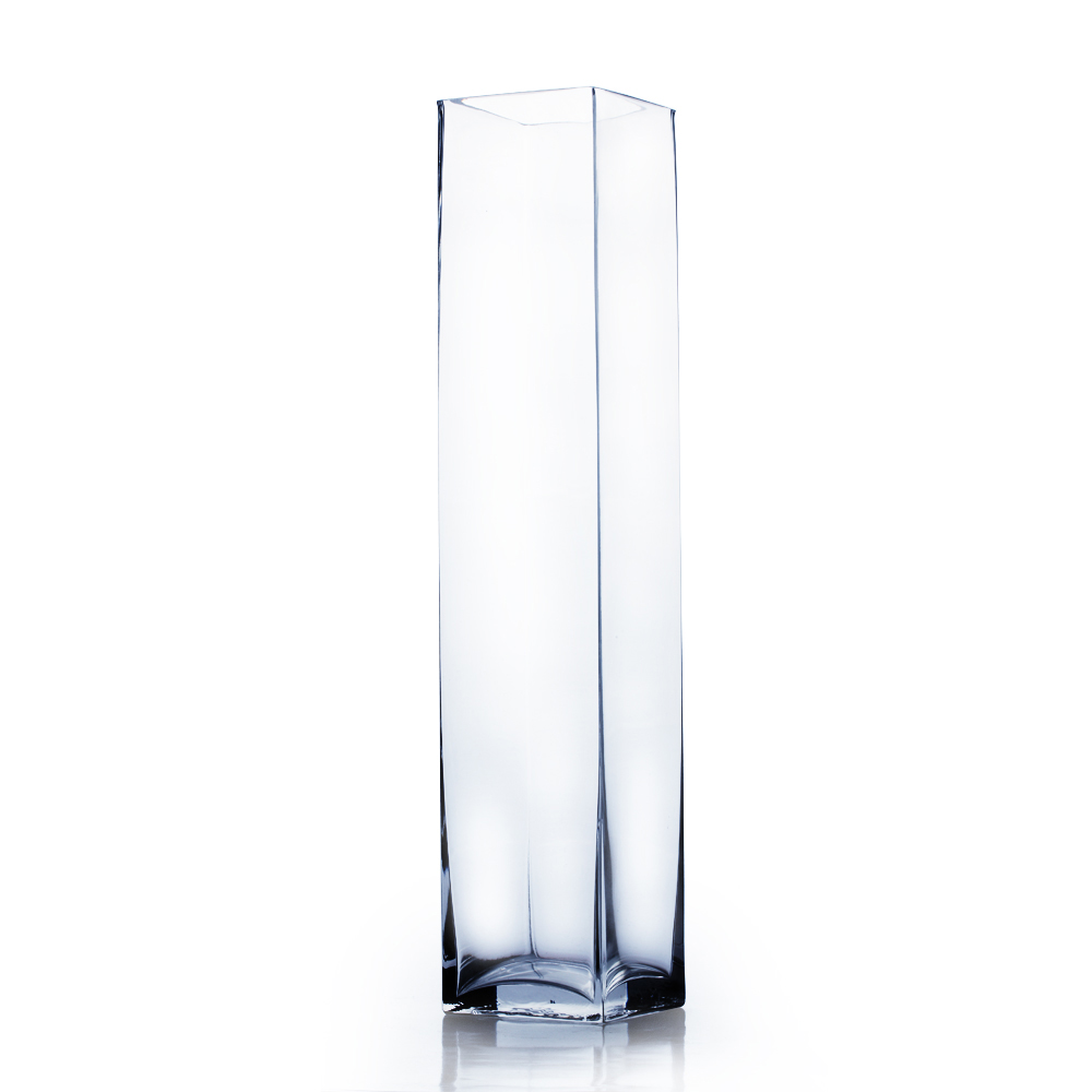 Wgv Clear Glass Block Vase 4 X 18 6 Pcs Ebay