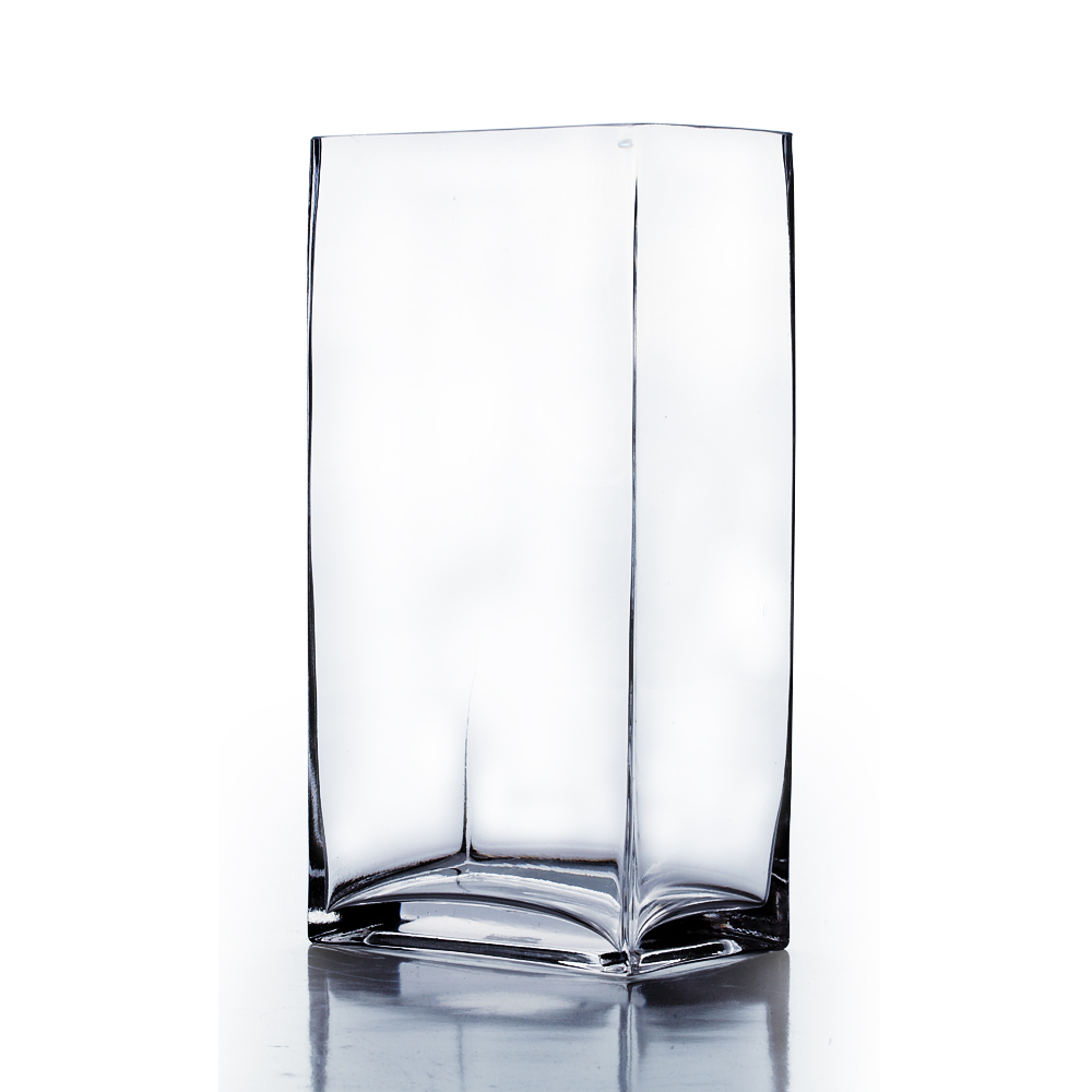 Wgv Clear Glass Block Vase 6 X 12 6 Pcs Ebay