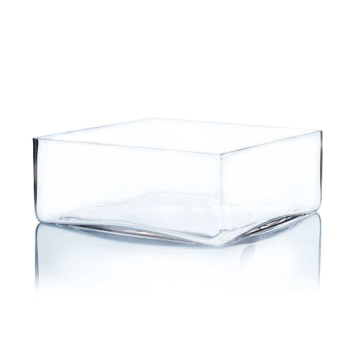 Wgv Clear Glass Block Vase 10 X 4 4 Pcs Ebay